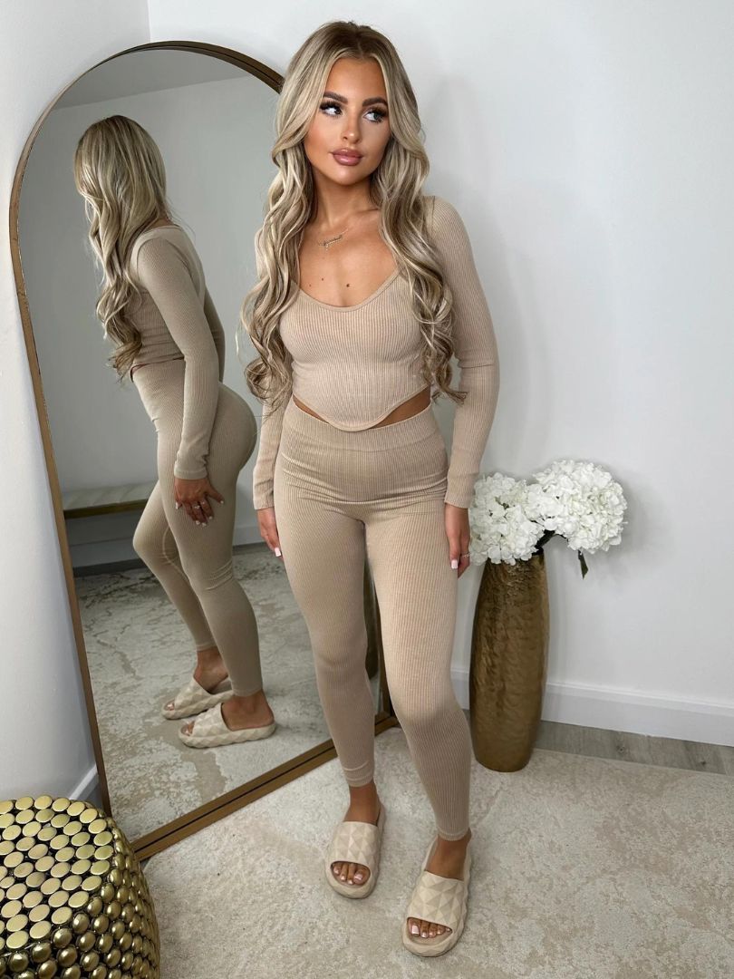 Knit Loungewear Beige