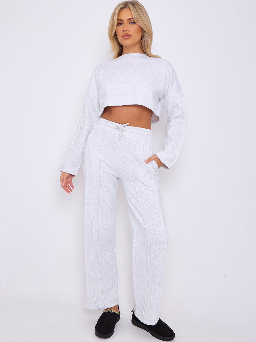Crop Jumper and Jogger Set
