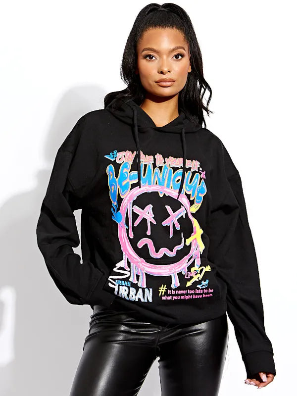 Be-unique Hoodie Black
